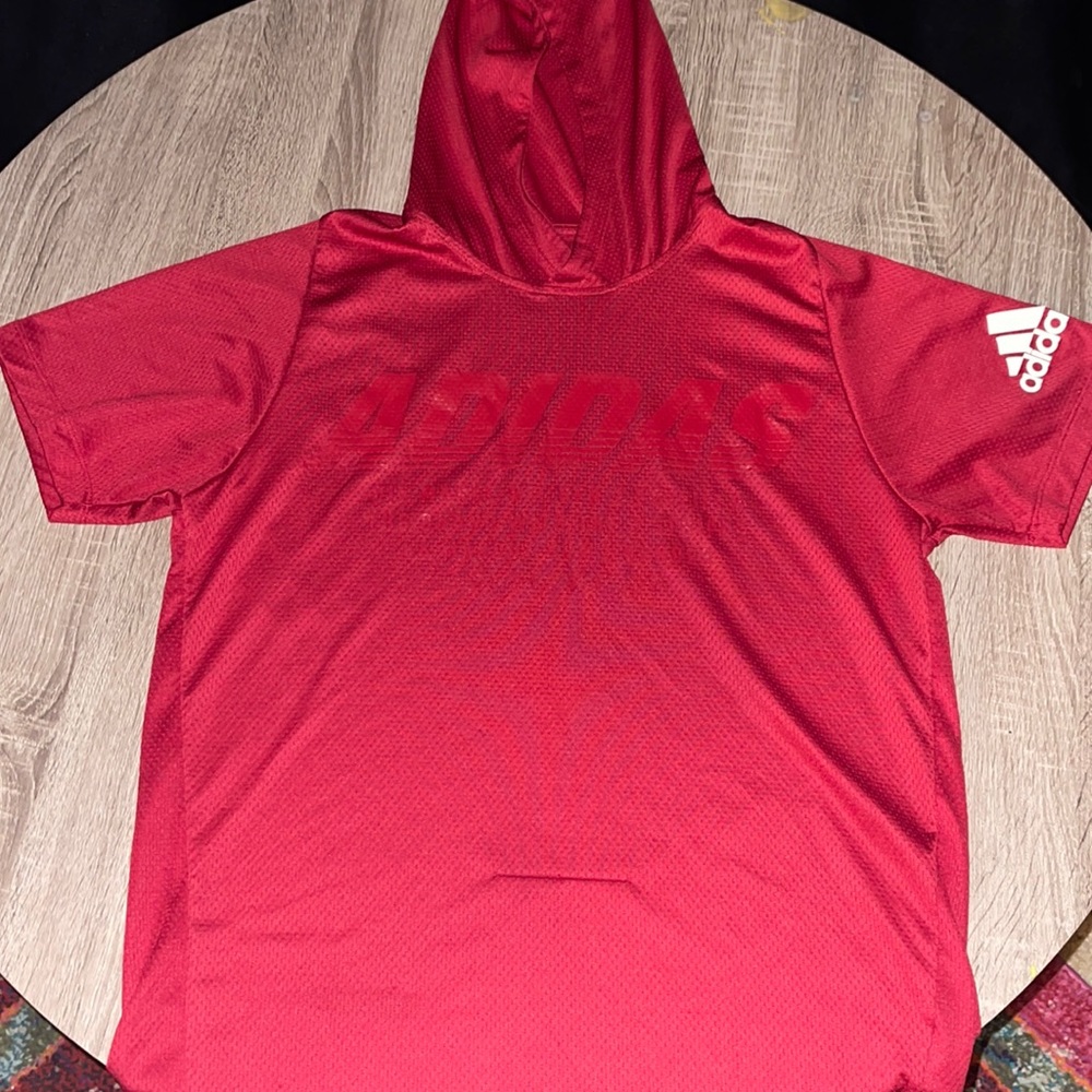 Adidas short sleeve hoodie